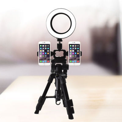 Statyw do aparatu stacjonarnego Single Live Ra90 4,2 stopy z lampą pierścieniową do selfie Q111
