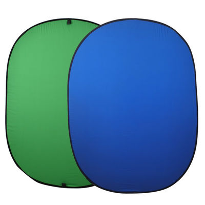 5 * 6,5 ft Chromakey składane tło ekranu, 2 w 1 odwracalne niebieskie tło z zielonym ekranem